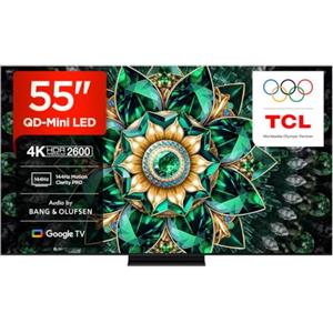 TCL 55Q7C - Smart TV QD‑Mini LED 4K HDR10+ da 55, 2.600nit | Dolby Vision IQ & Atmos, HVA Panel, 144Hz Motion Clarity Pro, Game Master, Audio by Bang & Olufsen