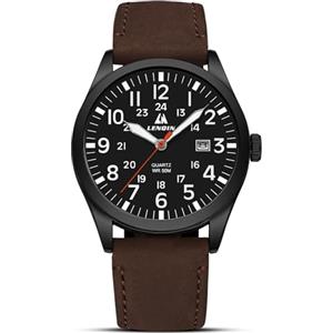 LN LENQIN Orologio Uomo Orologio Militare Orologio Campo Orologi Analogici Al Quarzo Per Uomo Orologi Polso Impermeabili Con Cinturino in Nylon Orologio Sportivo Tattico Militare Con Data