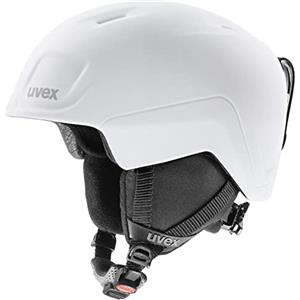 Uvex Heyya Pro, Casco da Sci Leggero per Bambini, Regolazione Individuale delle Dimensioni, Aerazione Ottimizzata, White-Black Matt, 54-58 cm
