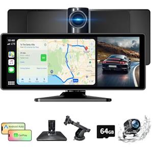 NFOIEIS Carplay Auto Compatibile con CarPlay e Android Auto, 10.26