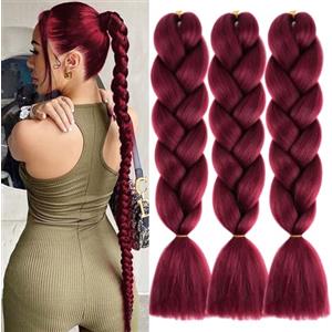 jooceebaby Rosso Bordeaux Extension Per Treccine Africane 24