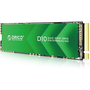 ORICO SSD M.2 NVMe 2TB, Flash NAND TLC, 3600MB/s SSD PCIe Gen3x4 M2 2280, Unità Interna a Stato Solido Compatibile con Computer Portatile Desktop - D10