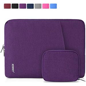 NEWHEY Custodia per Macbook Air 15,6 Pollici Impermeabile Custodia PC 15-15,6 Pollici Antiurto Porta Computer Custodia Borsa con Piccolo Caso Viola