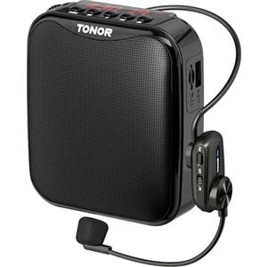 TONOR 15W Amplificatore Vocale Portatile per Insegnanti, Amplificatore Vocale Bluetooth con Microfono per Cuffie Wireless, Sistema PA Ricaricabile per Insegnamento, Istruttori di Fitness, Discorso K11