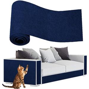 ENONCI - Tappetino tiragraffi autoadesivo per gatti e altri animali domestici, protezione antigraffio per divano e mobili, riutilizzabile (blu, 40 x 200 cm)