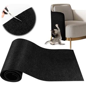 YAOZUP Tappeto Tiragraffi Gatti, 200 * 40cm Tappetino Tiragraffi per Gatti Autoadesivo, DIY Climbing Cat Scratcher, Proteggi Divano Gatti Graff, Antigraffio Gatto Divano (Nero)