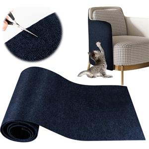 YAOZUP Tappeto Tiragraffi Gatti, 200 * 40cm Tappetino Tiragraffi per Gatti Autoadesivo, DIY Climbing Cat Scratcher, Proteggi Divano Gatti Graff, Antigraffio Gatto Divano (Blu scuro)