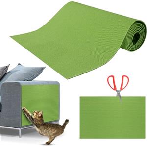 NEUFOOD Tiragraffi Per Gatti,Tiragraffi divano,Tappetino per Gatti Autoadesivo,DIY Climbing Cat Scratcher,Proteggi Divano,Antigraffio Gatto Divano verde