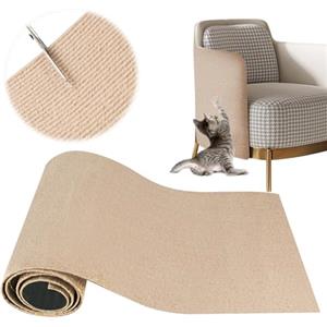 YAOZUP Tappeto Tiragraffi Gatti, Proteggi Divano Gatti Graffi, 200 * 40cm Tappetino Tiragraffi per Gatti Autoadesivo, DIY Climbing Cat Scratcher, Proteggi Divano Gatti Graff, Antigraffio Gatto Divano