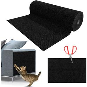 NEUFOOD Tiragraffi Per Gatti,Tiragraffi divano,Tappetino Tiragraffi per Gatti Autoadesivo,DIY Climbing Cat Scratcher,Proteggi Divano Gatti Graff,Antigraffio Gatto Divano nero