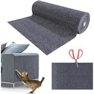 NEUFOOD Tiragraffi Per Gatti,Tiragraffi divano,Tappetino Tiragraffi per Gatti Autoadesivo,DIY Climbing Cat Scratcher,Proteggi Divano Gatti Graff,Antigraffio Gatto Divano grigio scuro