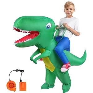 AOOWU Costume Gonfiabile, Costumi Gonfiabili Bambino Travestimento Gonfiabile, Dinosauri Gonfiabili Costumi Divertenti per Insegnanti Scuola Festa di Halloween, Carnevale