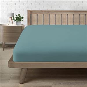 Poligino Lenzuolo Sotto con Angoli Matrimoniale 160, Lenzuolo in Premium Microfibra Certifié Oeko-TEX®, Lenzuola Letto Matrimoniale Confortevole Morbido Traspirante Verde 160x190/200 H30 cm