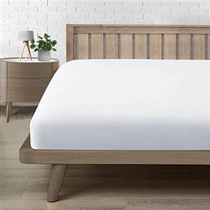 Poligino Lenzuolo Sotto con Angoli Matrimoniale 150, Lenzuolo in Premium Microfibra Certifié Oeko-TEX®, Lenzuola Letto Matrimoniale Confortevole Morbido Traspirante Bianco 150x190/200 H30 cm
