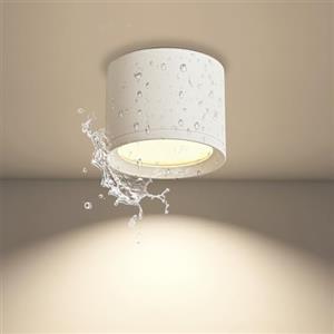 KYOTECH Faretti LED Soffitto IP44 - Ø84*65mm GX53 Faretto LED Interno - 6W 550LM 4000K Lampada da Soffitto - Alluminio Bianco Spot per Bagno Soggiorno Cucina Corridoio