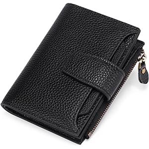SENDEFN Portafoglio Donna in Pelle Vera Piccolo Portamonete Cute con Cerniera 14 Carte Portafoglio Donna Pelle con Tanti Scomparti