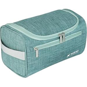 Fyriswho Beauty Case Uomo, Beauty Case da Viaggio, Borsa da toilette per Uomo Borsa da Toilette da Viaggio da Appendere Organizzatore di articoli da Toilette Accessori da Viaggio (Verde)