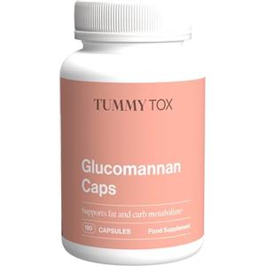 Tummy Tox Glucomannano Konjac 3000 mg, Capsule ad Alto Dosaggio con Cromo, Garcinia Cambogia ed estratto dell'albero di Carrubo, Vegano, 180 Capsule, Tummy Tox