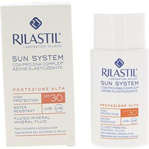 Rilastil Sun System Fluido Minerale SPF 30 - 50 ml per pelli intolleranti e allergiche al sole