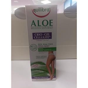 Generico Equilibra Aloe Crema Gel Anticellulite, 20% Aloe Vera con Caffeina e Carnitina, Effetto Ghiaccio, 200ml