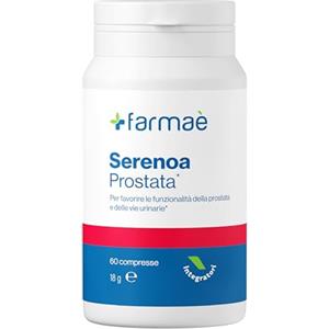 Farmaè - Serenoa - Supporta le Funzionalità della Prostata e delle Vie Urinarie con Serenoa, con Ortica ed Estratto di Zucca, 90 Compresse
