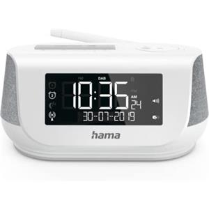 Hama - Radio sveglia digitale DR36SBT, FM/DAB/DAB+ / Bluetooth, bianco