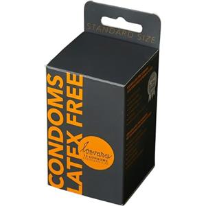 LOOVARA Preservativi Loovara senza lattice, umidi e sensibili, 12 pezzi, ipoallergenici, ultrasottili, inodori - Dispositivo medico senza lattice, più resistente del lattice, taglia standard