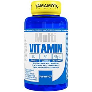 YAMAMOTO Nutrition, Multi VITAMIN 60 Compresse, Integratore Alimentare con Vitamine e Minerali, Multivitaminico e Multi Minerale Completo, 89 gr