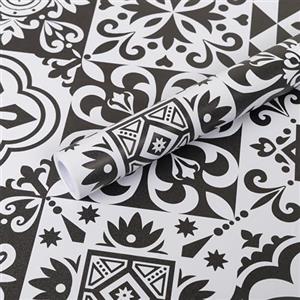 Hode Piastrelle Adesivi Bagno 30x300cm, Mattonelle Adesive Cucina Paraschizzi, Carta da Parati Adesiva Muro Mosaico Impermeabile Nero e Bianco