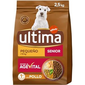 Affinity Ultima Dog Mini Senior Pollo - Cibo per Cani Piccoli con Pollo, 2,5 kg, Sostiene Muscolatura e Articolazioni