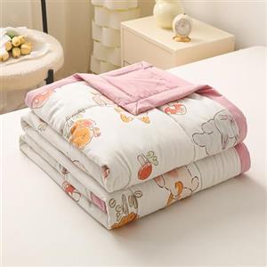 DOTBUY-SHOP Trapuntino Copriletto Estivo Primaverile, Stampe Carine Trapunta Leggera, Cotone di Soia Copriletto Trapuntato per Letto Singolo, Letto Matrimoniale (Gatto,120x150cm)