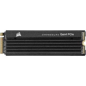 Corsair SSD MP600 PRO LPX da 1 TB M.2 NVMe PCIe x4 Gen4 - Ottimizzato per PS5 Black, 1 unità