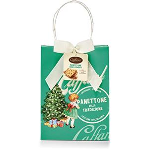 Lindt Caffarel Panettone Artigianale Classico, senza canditi, in graziosa borsina per regalo, 1kg