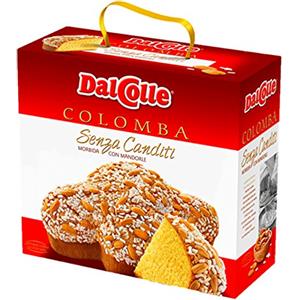 Dal Colle COLOMBA SENZA CANDITI 1 KG DAL COLLE MANDORLA COLOMBA DI PASQUA TORTA DOLCE