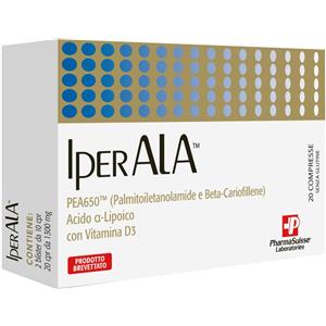 PHARMASUISSE LABORATORIES IPERALA - Integratore alimentare con PEA650, Beta-Cariofillene, Acido Alfa-Lipoico e Vitamina D3 - 20 Compresse
