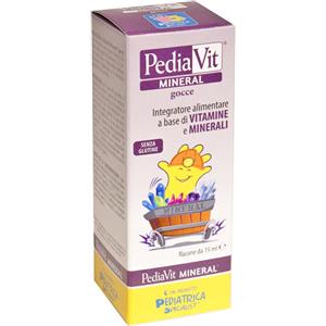 PediaVit MINERAL Gocce 15ml - Integratore con Vitamine A, B, D, E, Selenio, Iodio, Zinco e Colina