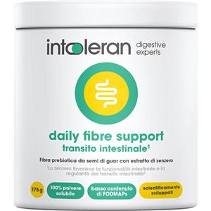Intoleran Daily Fibre Support 175 g - Integratore Alimentare con Fibre Prebiotiche e Zenzero per il Benessere Intestinale