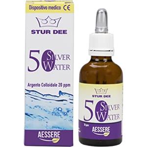 Aessere Silver Water Stur Dee 50 ml - Dispositivo Medico con Argento Colloidale 20 PPM