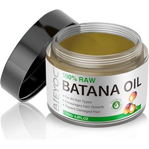 Bieyoc Olio di Batana Capelli, Olio di Batana, 100% Raw Batana Oil for Hair Growth - Stimola la Crescita dei Capelli, Anti Perdita dei Capelli e Ripara i Capelli Danneggiati, 120g