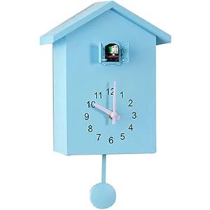 Bprtcra Orologio a cucù moderno, Uccello appeso orologio decorazione sveglia orologio da parete per soggiorno bambini camera da letto cucina ufficio arredamento casa decorazione moda (tipo A)