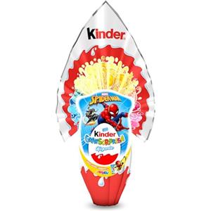 KINDER'S Kinder GranSorpresa Gigante Spiderman - Uovo di Pasqua Kinder 2025 di Finissimo Cioccolato al Latte con Sorpresa Spiderman, Idea Regalo Pasqua, 320 Grammi
