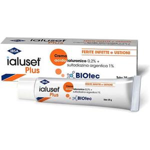Ialuset - Ialuset Plus crema Acido Ialuronico e Sulfadiazina Argentica 25 g