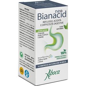 Aboca Neobianacid 45 Compresse Limone - Dispositivo medico per la protezione della mucosa gastrica e il sollievo da reflusso e acidità