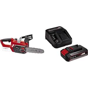 Einhell Elettrosega a batteria GE-LC 18/25 Li-Solo Power X-Change (Ioni Litio, 18 V, 25 cm Lunghezza barra, lubrificazione automatica della catena) + 2,5 Ah Power X-Change Batteria