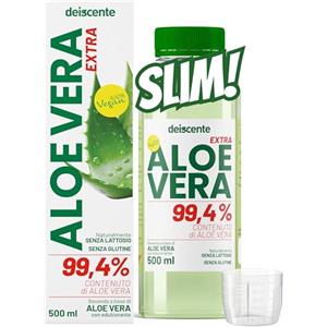 DEISCENTE Aloe Vera da bere - ALOE 99,4%. Succo, Aloe Vera Pura dimagrante, Depurativo forte con sollievo del sistema digerente. Succo PURO di Aloe GEL vera da bere, Effetto 10 giorni DETOX. Deiscente