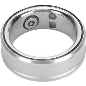 Dpofirs Smart Health Ring, Smart Ring Health Tracker BT 5.1 NFC Monitoraggio della Temperatura Corporea del Sonno Contapassi IP68, Tracker della qualità del Sonno per Regali di