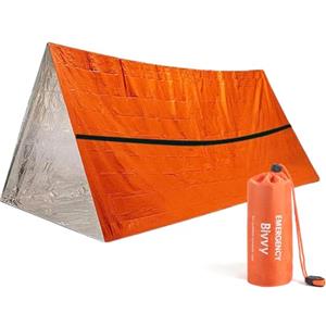 Esteopt Tenda 'emergenza' ultraleggera e impermeabile con fischietto di segnalazione, 'sacco' a 'pelo' di sopravvivenza, tenda 'emergenza' per esterni