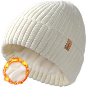 FURTALK Beanie Hat Uomini Donne Cappelli Invernali Foderati in Pile Cappello Termico Caldo Cappello a Maglia Cuffed Beanie Unisex Plain Skull cap