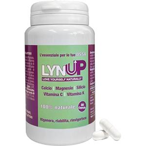 LYN UP LOVE YOURSELF NATURALLY Lynup Multivitaminico| 80 Capsule| 80 Giorni di Trattamento| Naturale| 5 Ingredienti Essenziali: Calcio, Silicio, Magnesio, Vitamina C e Vitamina K2 | Benessere Osseo e articolare
