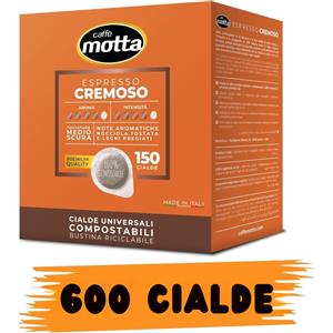 Caffè Motta Cialde ESE 44 mm Espresso Cremoso - 150 Cialde Compostabili